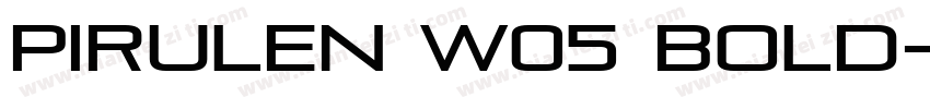 Pirulen W05 Bold字体转换